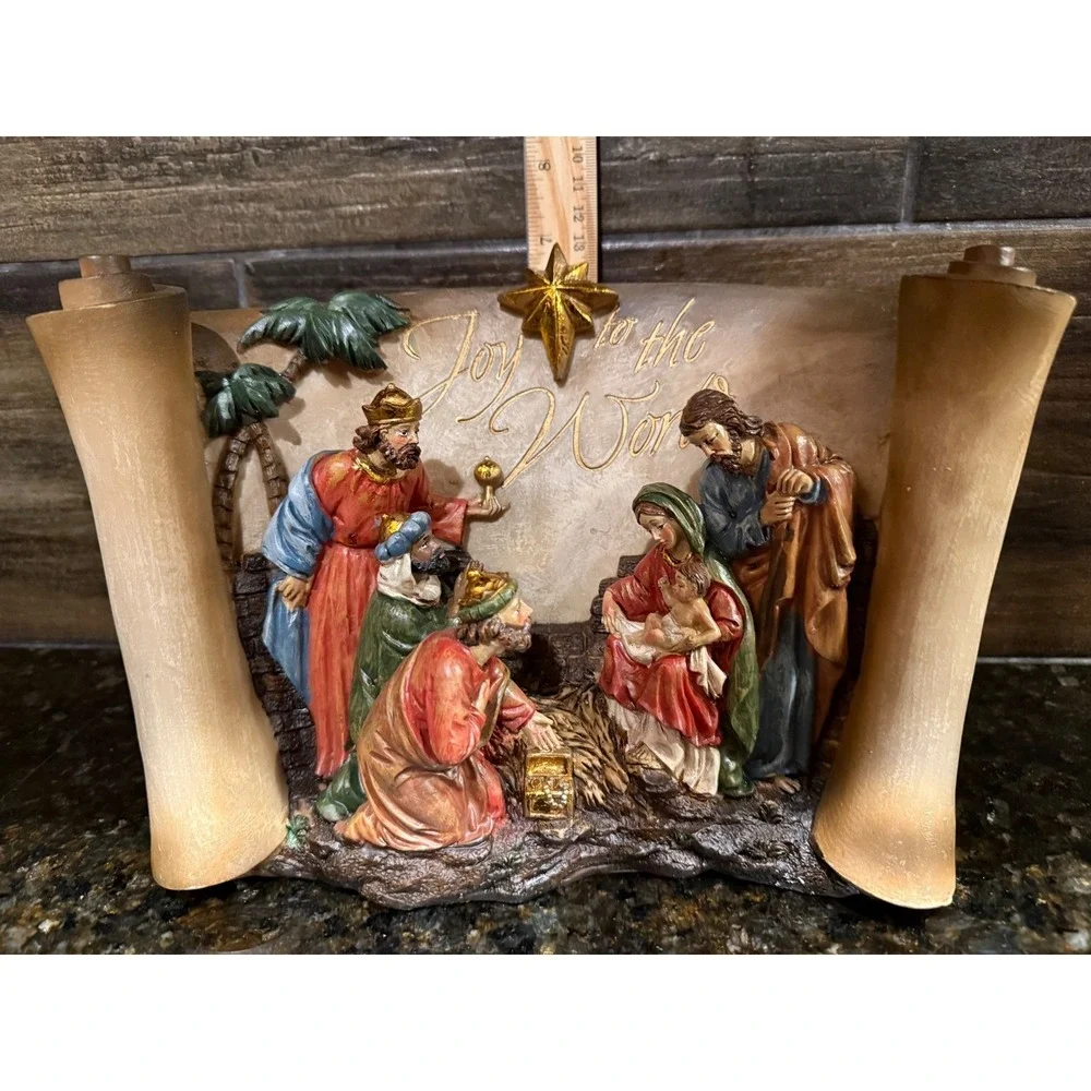 Nativity Tabletop Display -‎ Beautiful & Colorful Resin